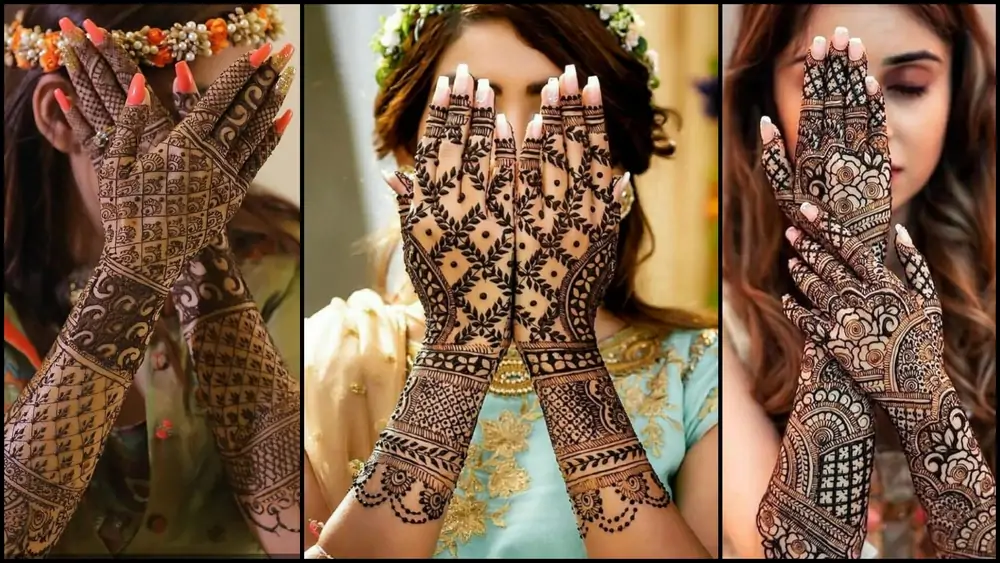 Stylish Dulhan Back Full Hand Bridal Mehndi Design